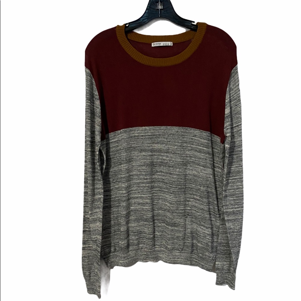 BERSHKA COLOUR BLOCK SWEATER